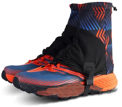 Pilipane Trail Gaiters Low Gamasche Unisex, Sanddichte Bein Trail Gamaschen, spritzwassergeschützte Outdoor Knöchelgamaschen für Männer und Frauen zum Wandern und Rucksackreisen(Blue)