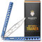 MAJESTY FOREST® Professional Butterfly Trainer - Realizzato con CNC in Alluminio - Coltello a Farfalla legale con Lama a Ceppo Come Coltello da Allenamento Balisong - Accessori Inclusi (Blue)