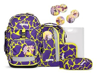 ergobag Pack Set ergonomischer Schulrucksack, Vorgänger-Kollektion, flexibel 6-teilig 1.Klasse Grundschule
