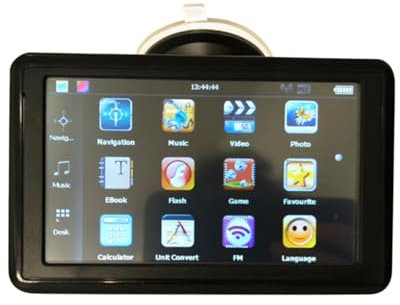 Gatuida 5 Inch Touch Screen Car Navigation Truck GPS Navigator 8GB Memory Supports to 32GB External Storage MP4 MP3 Player
