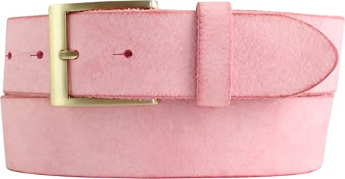 BELTINGER Herren-Gürtel aus weichem Vollrindleder Vintage-Look 4 cm | Jeans-Gürtel für Herren 40mm | Ledergürtel mit goldener Gürtelschließe Used-Look