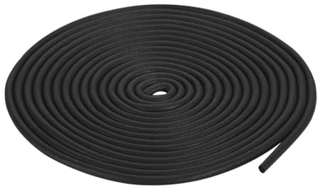 QUARKZMAN Nastro Tenuta Gomma Espansa, Diametro 2,5mm (3/32) Lunghezza 6 Metri (19,69 piedi) Gomma EPDM Rotonda per Guarnizioni Fai Da Te Magazzino Tappetini Tubi Schiuma Artigianato