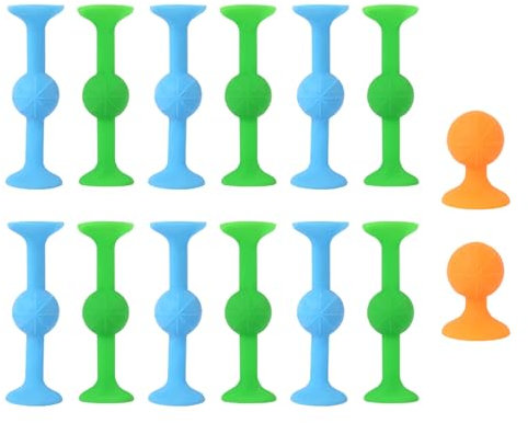 12pcs Darts mit Saugnäpfen BUULOO- Silikon Sucker Toy Konstruktion Darts Sucker Silikon Spielzeug Dart Game Sucker Toys Wurfspiel Saugnapf Für Jungen Mädchen Lernspielzeug Kinder Geschenke
