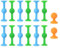 12pcs Darts mit Saugnäpfen BUULOO- Silikon Sucker Toy Konstruktion Darts Sucker Silikon Spielzeug Dart Game Sucker Toys Wurfspiel Saugnapf Für Jungen Mädchen Lernspielzeug Kinder Geschenke
