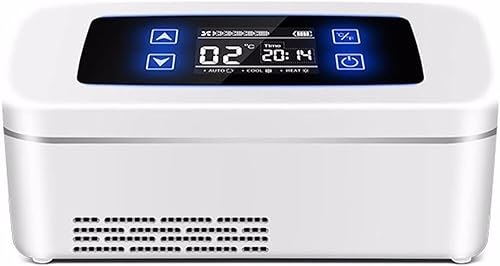 ELzEy Enfriador de insulina portátil, refrigerador Inteligente con Carga USB, minirefrigerador for Coche, congelador de Medicina
