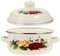 TOPBATHY Kitchen Enamel Stockpot with Lid Enamelware Pot Cooking Pot Vintage Soup Pot Nonstick Saucepan Stew Pot Safe for Induction Cookers, Gas Stove, 16cm