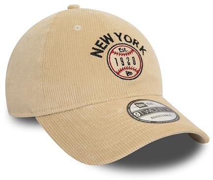 New Era 9Twenty Est. 1920 Cap Basecap Baseballcap Cordcap Damen/Herren - MLB Metallschnalle, mit Schirm Frühling-Sommer Herbst-Winter Frühjahr Sommer Herbst Winter