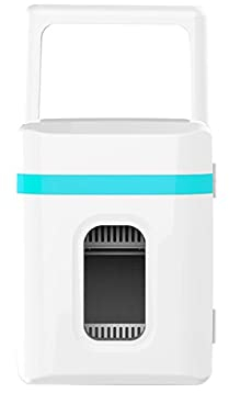 GaRcan Frigoriferi Compatti, Mini Frigorifero Piccolo Frigorifero per Auto da 10 Litri Porta Singola Casa per Auto Mini Frigo Termoelettrico a Doppio Uso Scaldino del Dispositivo di raffr