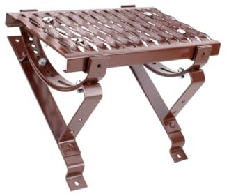 DACHTRITT Steigtritt 40 cm Komplett SET für Kaminpodest Laufrost RAL8017