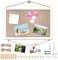 DASIAUTOEM Pinnwand aus Kork, 40x30CM Kleine Anzeigetafel Weiß Pinnwand mit Holz Rahmen Pin Board Kork Dekorative Pinnwand zum Aufhängen für Zuhause, Schule, Büro, Sichttafel