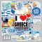 Griechenland Reise Aufkleber 50 pcs, Griechische Symbole Stickers
