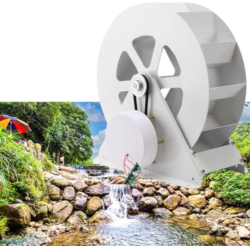 tbanvoo Tragbarer Hydrogenerator, Mini-Generator, Langsame Stromerzeugung, GeräUschloser Riemenantrieb, FüR Wilde BäChe Und FlüSse