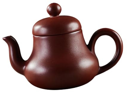 JISADER Purple Clay Teapot Gongfu Teapot with Lid Tea Maker Redware Ceramic Tea Pot Kung Fu Teaware for Office Household Tea House, Style B