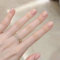 Short Square False Nails, 24Pcs Pure Solid Colour Press On Nail Tips With Glue, Thicken Stick On Glossy Daily Wear for Women (Nude)