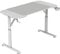 Mars Gaming MGD-ERGO120, Mesa Altura Ajustable 3 Posiciones, Superficie Ergonómica, Estructura Metálica, Alfombrilla XXL, Soporte Auriculares y Bebida, Gestión Cableado, Mesa Gaming 120x60cm, Blanco