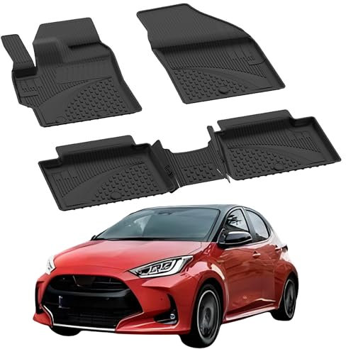 Sahler Fußmatten Automatten kompatibel mit Toyota Yaris Cross 2020-2026 | 4.5D Premium TPE Gummi Antirutsch Gummimatten Wasserdicht Car Auto Matte Schwarz