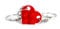 The Good Idea｜LEGO Heart Keyring Love Couples Keychain Valentines Special Gifts Girlfriend Boyfriend Friendship (Red)