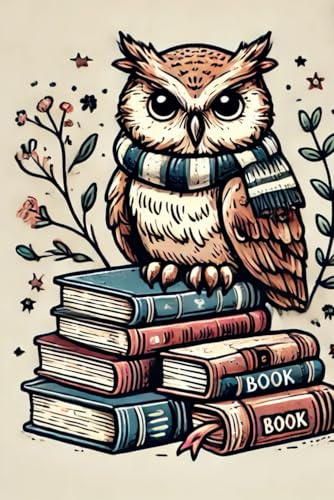 Notizbuch: Eule auf Büchern - Dein neues Lieblingsbuch zum Schreiben: 150 linierte Seiten - Ob als Tagebuch, Planer, Notizbuch für die Uni oder zum ... ist vielseitig einsetzbar. Größe ähnlich A5,