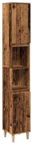 vidaXL Armoire de Salle de Bain Vieux Bois 30x30x190cm Bois ingénierie