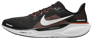 Nike Pegasus 41 Men's Road Running Shoes (FZ5072-001, Black/White/University Orange/White), Black/White/University Orange/White, 12 UK