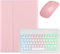 Bueuwe Funda con Teclado para Lenovo M10 Plus 3.ª generación 10,6 Pulgadas 2022, Funda con Teclado inalámbrico Desmontable retroiluminada con ratón,Rosado