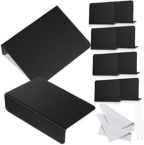 TEHAUX 1 Satz Mini-Tafel-Set write board easy putz bescherung Tafelgestaltung Tischset klein Essen schwarze Tafeln Kreidetafel-Schild Bretter Etikett Tafelmarker Kreidetafel Schild Stoff