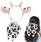 1 Bandeau De Vache Et Anneau De Cheveux En Streamer, Accessoires De Rôle, Coiffure De Fête, Accessoires De Cheveux Mignons Créatifs.
