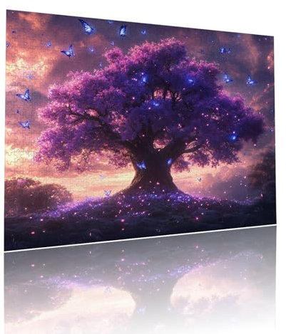 Puzzle Erwachsene 3000 Teile Baum Schmetterling Educa Jigsaw für Kinder ab 8 Jahren Mädchen Jungen, Erwachsene Impossible Klassische Puzzles Schwer, Anspruchsvoll Spielspaß, Geschenke 81x122cm t-894