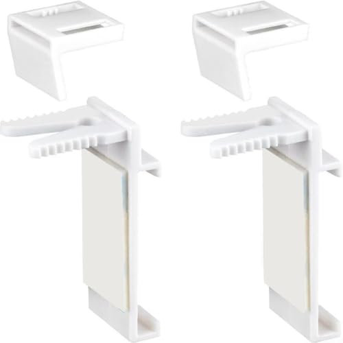 Lot de 10 supports de fixation pour store enrouleur double sans perçage pour une installation facile sur différents types de fenêtres