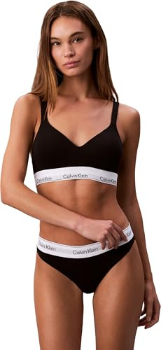 Calvin Klein Damen Bralette Lift mit Logobund, Schwarz (Black), 2XL