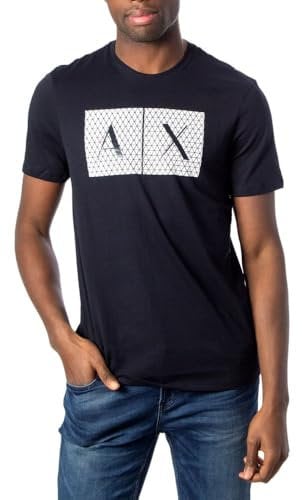 Armani Exchange Herren 8nztck T-Shirt, Blau, XL