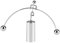 Balance Balls Toy, 1PC Mini Newton's Cradle Balance Balls Physics Creative Balance Balls Weightlifter Balance Balls Educational Science Toy for Home Office Desk Decor (F)