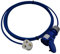 UK Made Mains Power 13Amp UK Plug to 16Amp IP44 240v Coupler Fly Lead (5 Metres)
