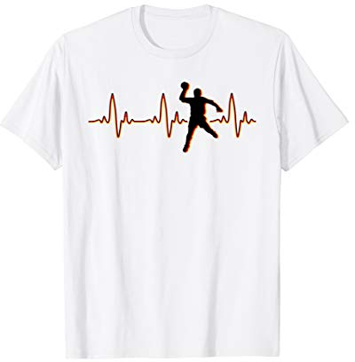 Herzschlag Handball Deutschland Flagge trikot Fan Geschenk T-Shirt