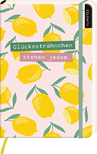 myNOTES Notizbuch A5: Glückssträhnchen stehen jedem: Notebook medium, gepunktet | Für schöne Momente und sonnige Gedanken: Ideal als Bullet Journal oder Tagebuch