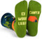 Ich Würde Lieber Ein Lustiges Socken Geschenke für Männer und Frauen - Campen/Grün