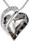 Leafael Infinity Love Herzanhänger-Kette für Damen – Geburtsstein Halskette mit Kristallen, rhodiniert, nickelfrei & hautfreundlich – Edler Damenschmuck mit 45 + 5 cm Kette und Karabinerverschluss