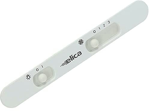 Easyricambi® Elica Comandi per Cappa Cucina Cruscotto Bianco 2 Interruttori 20,8cm Originale