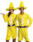 Disguise Curious George Person in The Yellow Hat Fancy Dress Costume for Adults Small/Medium