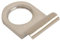 Vibe Victorian Cylinder Pull on Satin Chrome, Front Door Pull for Use on Doors for Security, Cylinder Lock with Curved Finger Grip, Latch Pull, Front Door Handle for Cylinder Locks
