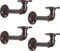 LINKPIPES Rohr Regalhalterungen 4-Pack Industrieregal Vintage Wand montiert schwimmende Regale Heavy Duty dekorative rustikale Regalhalterungen 7.09*3.94 (Rote Bronze)