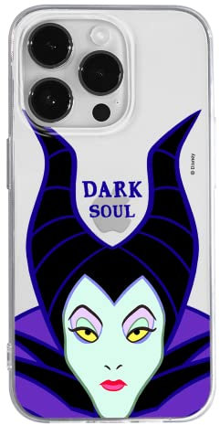 ERT GROUP mobile phone case for Apple Iphone 14 PRO original and officially Licensed Disney pattern Maleficent 001 optimally adapted to the shape of the mobile phone, partially transparent