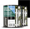 JOVIRA PINTURAS PINTURA VALLAS DE MADERA, Esmalte para Madera exterior para Vallas, Casa de madera, Garajes, etc. (2X750 Mililitros, Negro) B-15