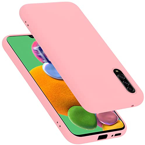Cadorabo Hülle kompatibel mit Samsung Galaxy A90 5G Hülle Silikon Handyhülle für Galaxy A90 5G Case aus flüssigem Silikon- Kratzfeste und stoßfeste dünne TPU Schutzhülle - Liquid PINK
