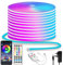 segrass LED neon Lights Strip 15M 24v RGB with Remote,APP Control, IP65 Waterproof Flexible Strip Lights for Bedroom,Room,Outdoors Decor