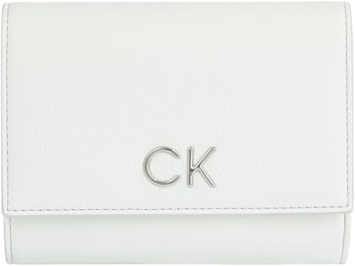 Calvin Klein Portefeuille Femme CK Daily Medium Trifold Deux Volets, Vert (Milky Green), Taille Unique