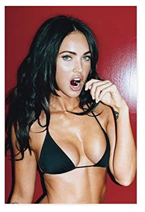 ZAPORA Megan Fox Poster 1 Leinwand Poster Schlafzimmer Dekor Sport Landschaft Büro Zimmer Dekor Geschenk ungerahmt 40 x 60 cm