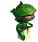 Abaodam 1 Stück Halloween-Dekoration Halloween-Party-Ornament Praktisches Streichspielzeug Halloween-Figur Halloween-Skulptur Halloween-Wohnkultur Halloween-Grusel-Statue Pflanze