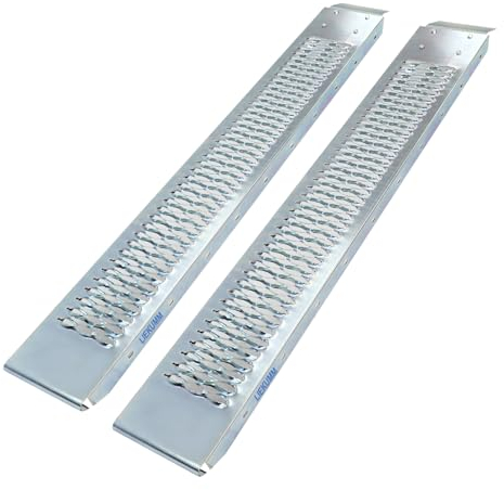 LIEKUMM 2 rampas de acceso, 440 kg de capacidad de carga de acero, rampa de 151 cm para remolque, coche, garaje, motocicleta eléctrica, ATV, taller, almacén, rampa de carga para motocicleta