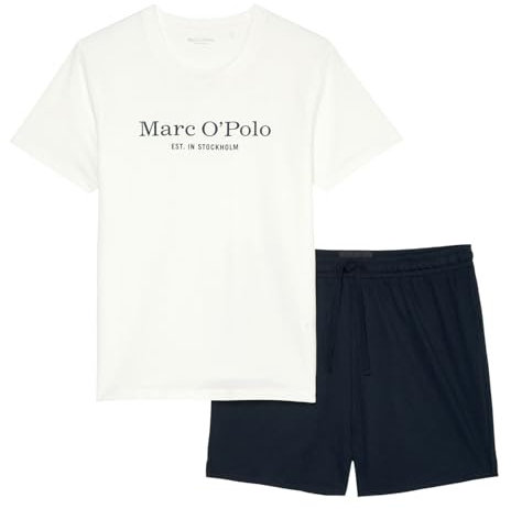 Marc O´Polo Men's Mix&Match Short Pyjama Pajama Set, Navy/White, Small